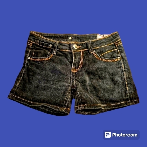 3/$30 1ST KISS Black Denim Booty Shorts - Picture 1 of 8